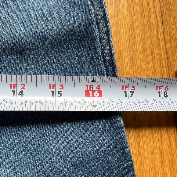 Madewell Size 25 Blue Denim Pendleton Stovepipe High Rise Slim Straight Jeans - Picture 7 of 13